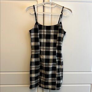 H&M Black and White Sheath Mini Dress